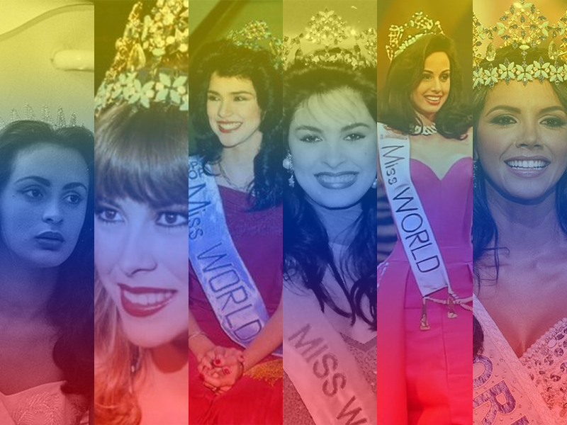 Las seis Miss Mundo Venezolanas
