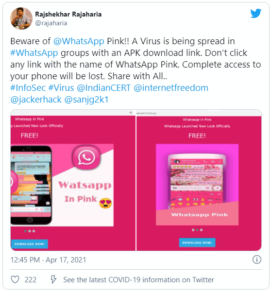 Se lanza alerta sobre Whatsapp Pink, nueva App maliciosa para tu teléfono: ¿Cómo protegerse de ella y cómo funciona?