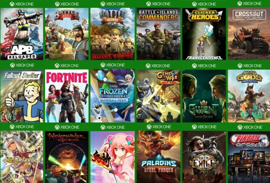 Los títulos Free-to-play de Xbox ahora sin Xbox LIVE Gold.