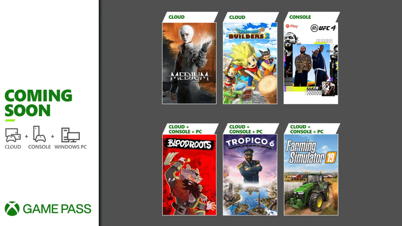 Nuevos juegos para xCloud en el servicio Xbox Game Pass