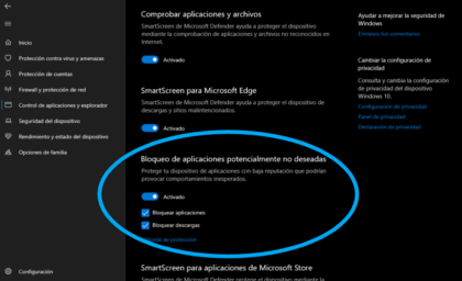Windows 10 comenzará a bloquear automáticamente “aplicaciones potencialmente no deseadas”.