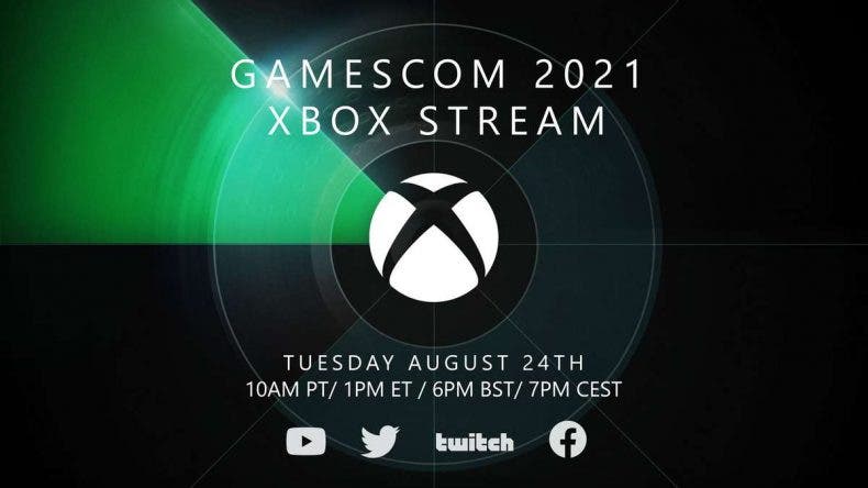 Se Anuncia Fecha de Stream de la conferencia de Xbox en Gamescom 2021