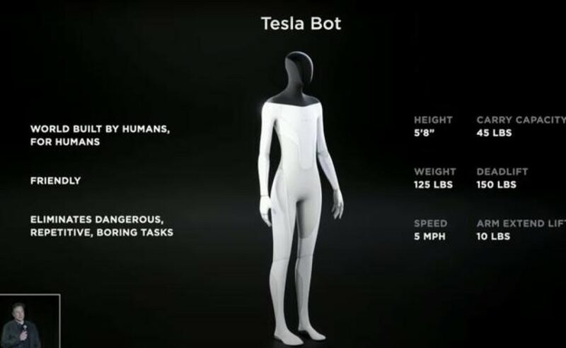 Elon Musk presentó un robot que sustituirá trabajos humanos arriesgados