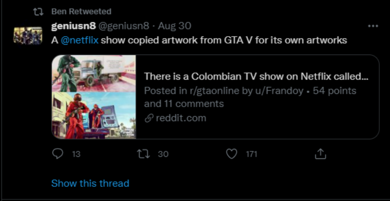 Acusan a serie latina de copiar arte visual de Grand Theft Auto V.