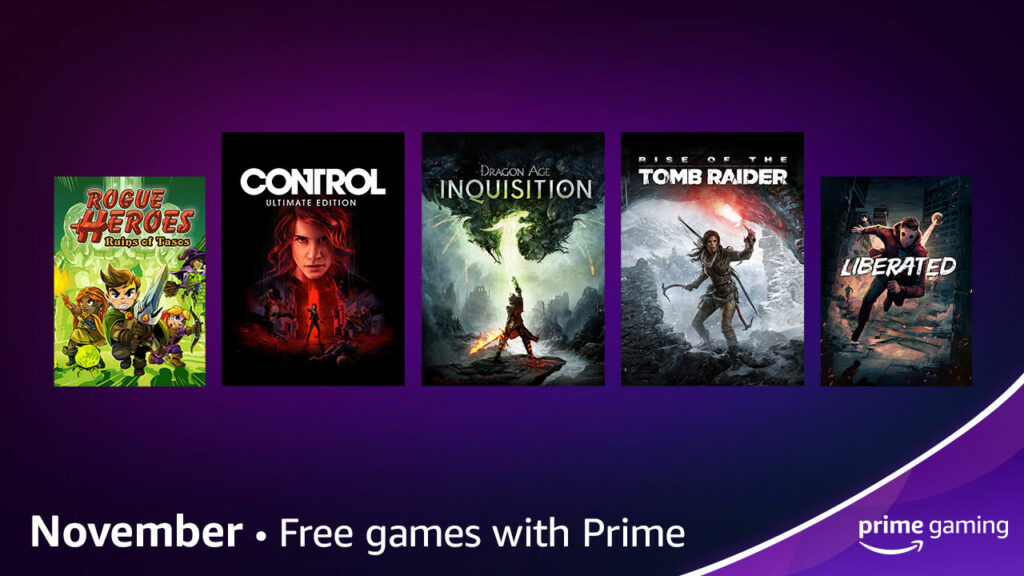 Te presentamos los juegos y contenido gratuitos de Prime Gaming del mes de Noviembre
