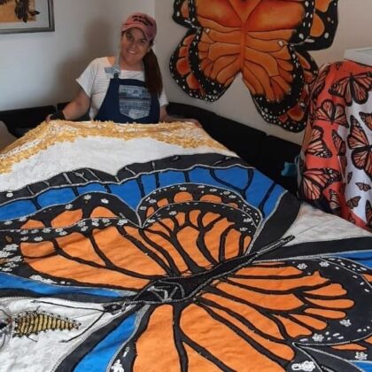 La mariposa monarca engalanó a la Virgen de Chiquinquirá en Chile