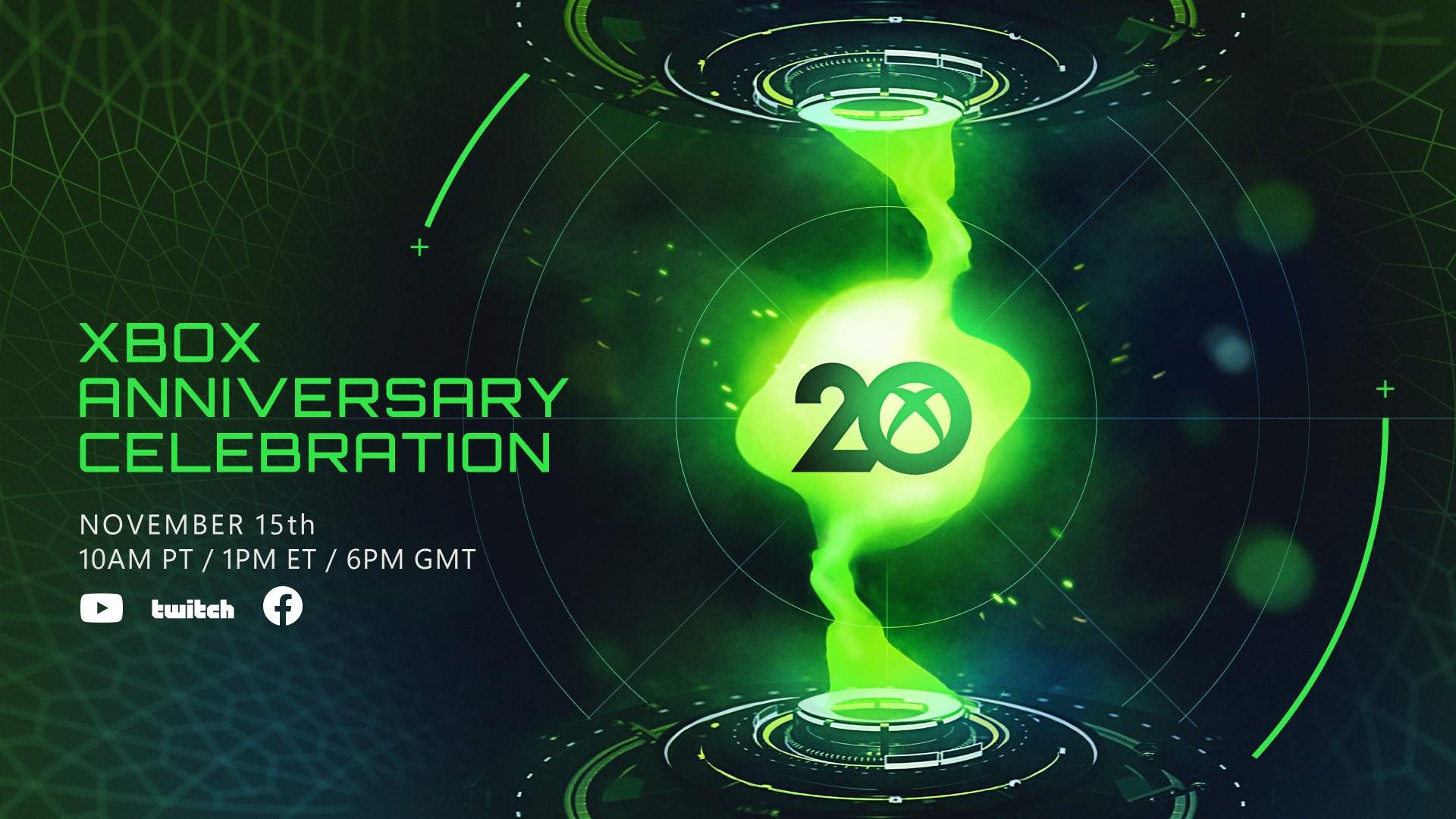 Xbox revela un poco de su evento de 20 aniversario